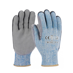 HPPE anti cutting leather gloves